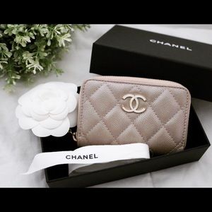 ❌ SOLD ❌AUTH Chanel 19S  Irisdescent Beige Zippy